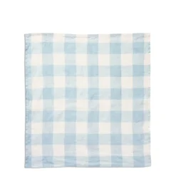 New Daylesford Organic Blue & White Check Napkin
