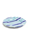 Outlet Daylesford Organic Circus Stripe Blue Dinner Plate