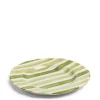 Sale Daylesford Organic Circus Stripe Green Dinner Plate