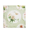 Clearance Daylesford Organic Daylesford x Colefax Quince Garden Napkin in Green With Passion Flower