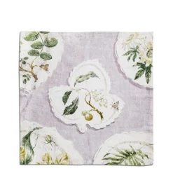 Discount Daylesford Organic Daylesford x Colefax Quince Garden Napkin in Lilac With Hazel