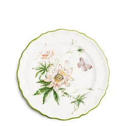 Discount Daylesford Organic Daylesford x Colefax Quince Garden Dinner Plate With Passion Flower