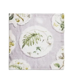 Hot Daylesford Organic Daylesford x Colefax Quince Garden Napkin in Lilac With Fern
