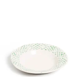 Clearance Daylesford Organic Dot Pasta Bowl Green