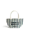 Outlet Daylesford Organic Farmers Market Stripe Mini Bag Blue