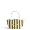 New Daylesford Organic Fresh Stripe Mini Bag Green