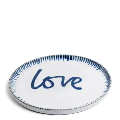 Online Daylesford Organic Galley Love Large Blue Plate