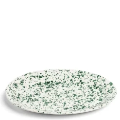 Clearance Daylesford Organic Jackson Oval Dish Green Ceramic