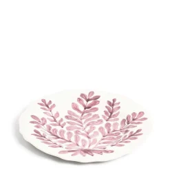 Sale Daylesford Organic Leaf Dinner Plate Pink