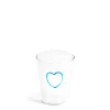 Outlet Daylesford Organic Light Blue Heart Glass
