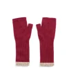 Clearance Daylesford Organic Maidens Mittens Pomegranate & Grey