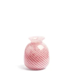 New Daylesford Organic Miro Pink Spiral Stripe Vase