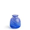 Discount Daylesford Organic Miro Royal Blue Spiral Stripe Vase