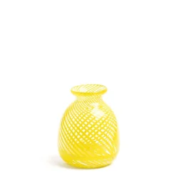Hot Daylesford Organic Miro Yellow Spiral Stripe Vase
