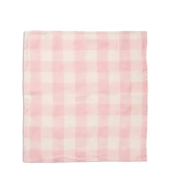 Online Daylesford Organic Pink & White Check Napkin
