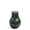 New Daylesford Organic Riley Stout Green & Black Stripe Vase Small
