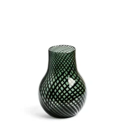 New Daylesford Organic Riley Stout Green & Black Stripe Vase Small