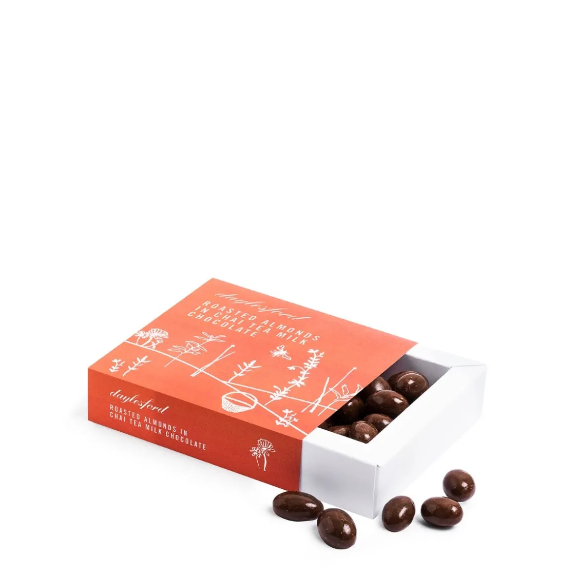 Discount Daylesford Organic Roasted Almonds in Chai Tea Milk Chocolate