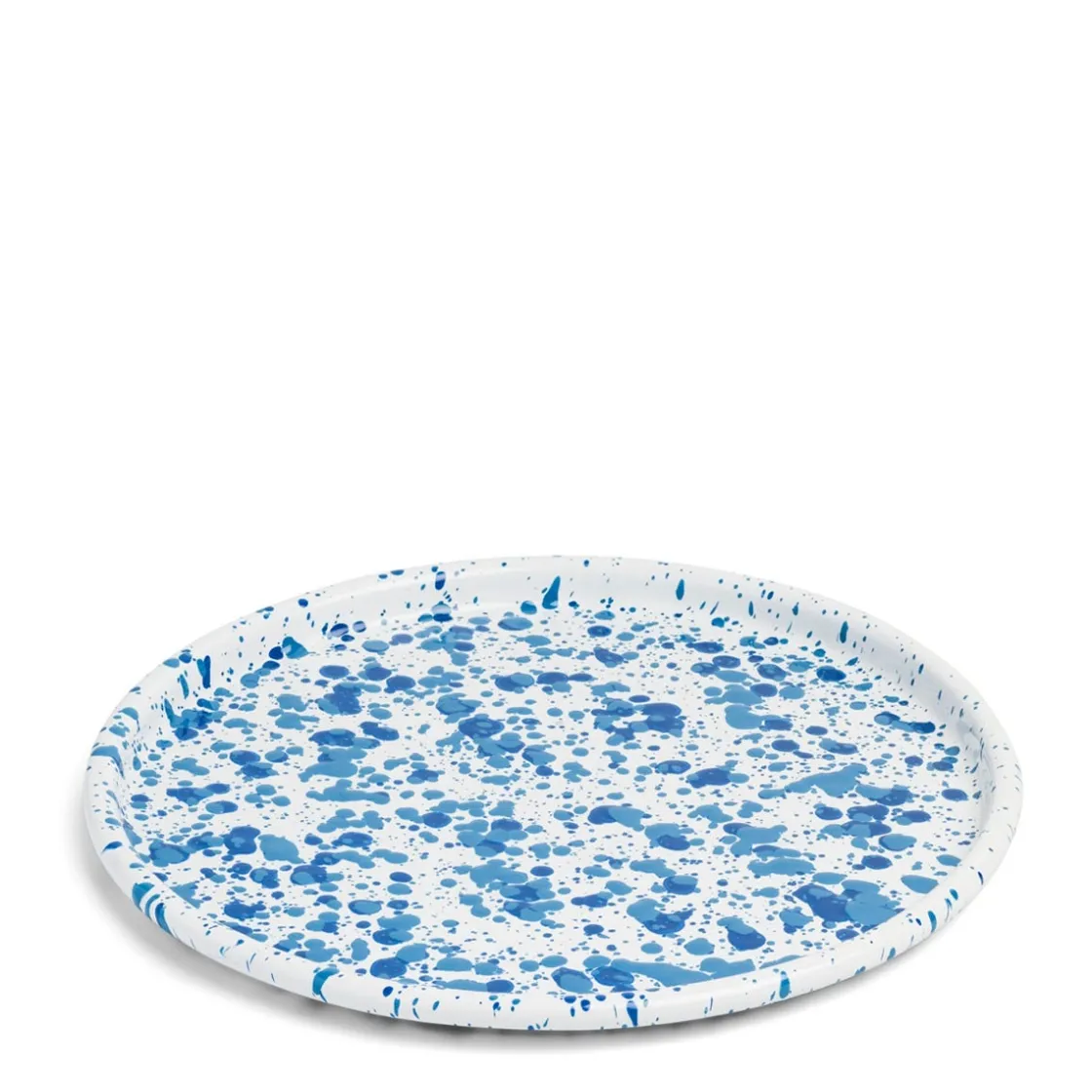 Clearance Daylesford Organic Splatter Tray Blue Enamel