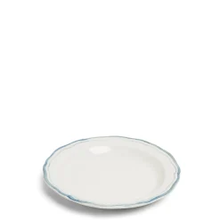 Outlet Daylesford Organic Vintage Side Plate Double Blue Border