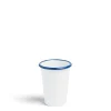 Hot Daylesford Organic White & Blue Enamel Tumbler Small