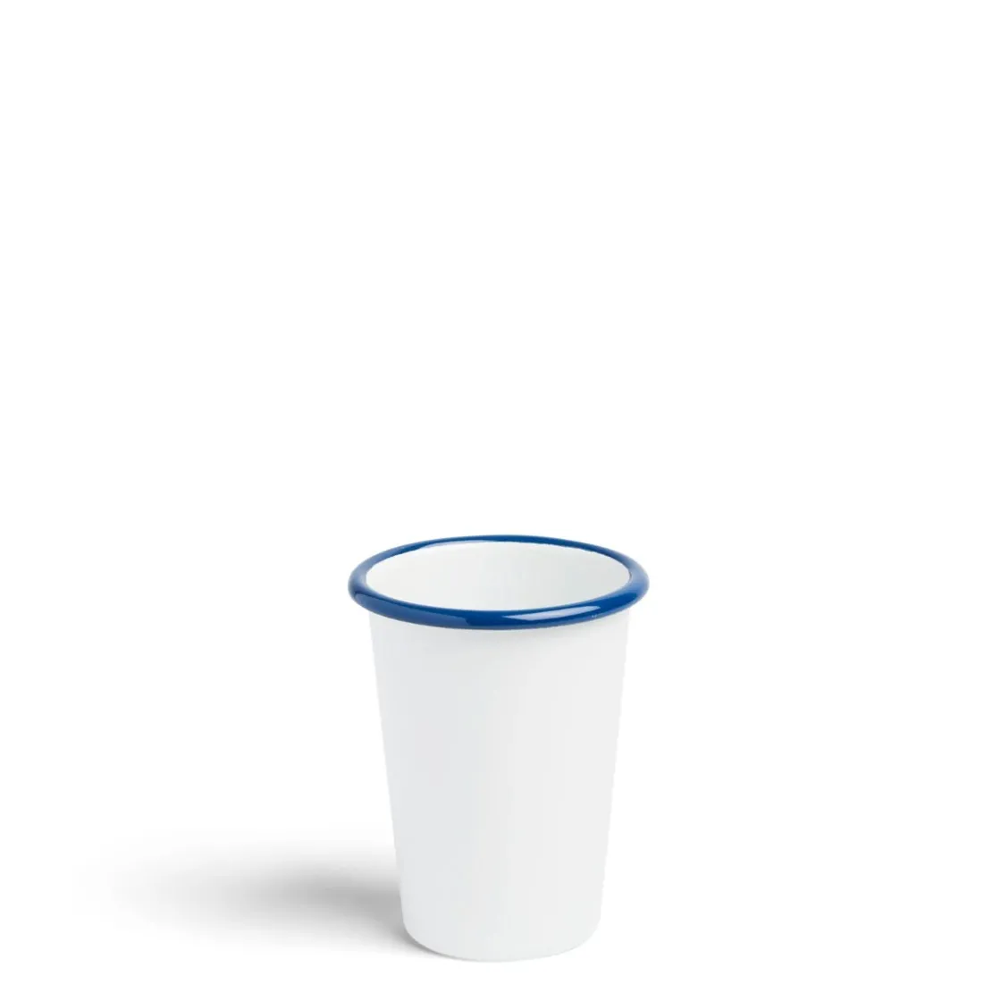 Hot Daylesford Organic White & Blue Enamel Tumbler Small