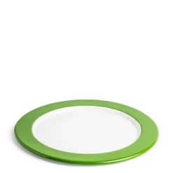 Outlet Daylesford Organic White & Green Enamel Pizza Plate 32cm