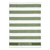 New Daylesford Organic White & Green Stripe Tea Towel
