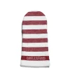Hot Daylesford Organic White & Red Stripe Oven Glove