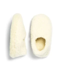 Clearance Daylesford Organic Wool Slippers Natural